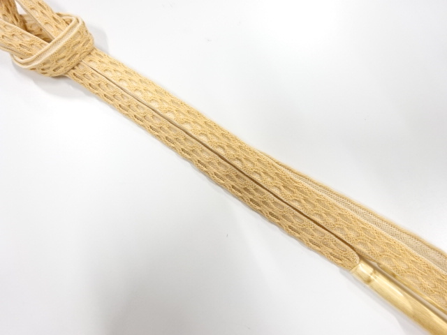 未使用品　正絹　夏手組帯締め